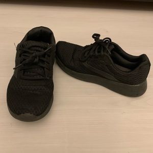 All black sneakers